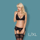 OBSESSIVE 810-SEG-1 3 PCS LINGERIE SET L/XL BLACK