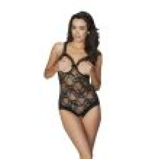 OH LA LA CHERI AMBER TEDDY ONE SIZE BLACK