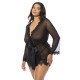 OH LA LA CHERI PROVENCE ROBE BLACK