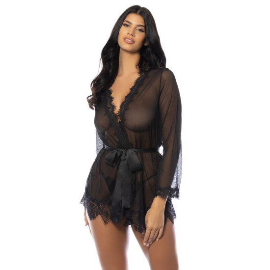OH LA LA CHERI PROVENCE ROBE BLACK