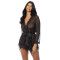 OH LA LA CHERI PROVENCE ROBE BLACK