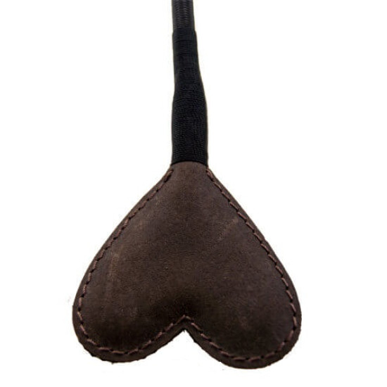 BOUND Nubuck Leather Heart-Shaped Crop