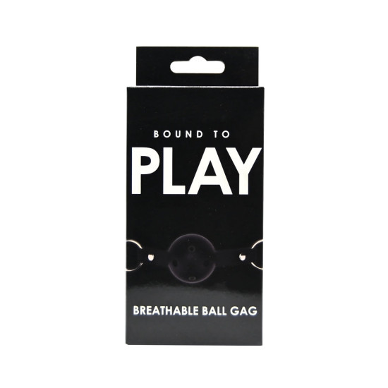 Bound to Play Breathable Ball Gag Black